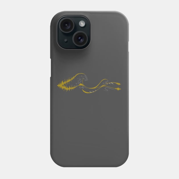 Sound Waves Phone Case by TenkenNoKaiten