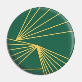 Minimalist Yellow Abstract Lines Overlaid on Top of a Green Background Pin