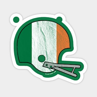 Irish Flag American Football Helmet (Distressed) Magnet