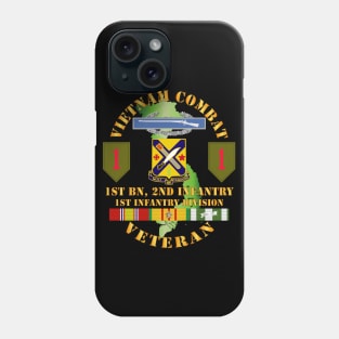 Vietnam Combat Infantry Veteran w 1st Bn 2nd Inf 1st Inf Div SSI Phone Case