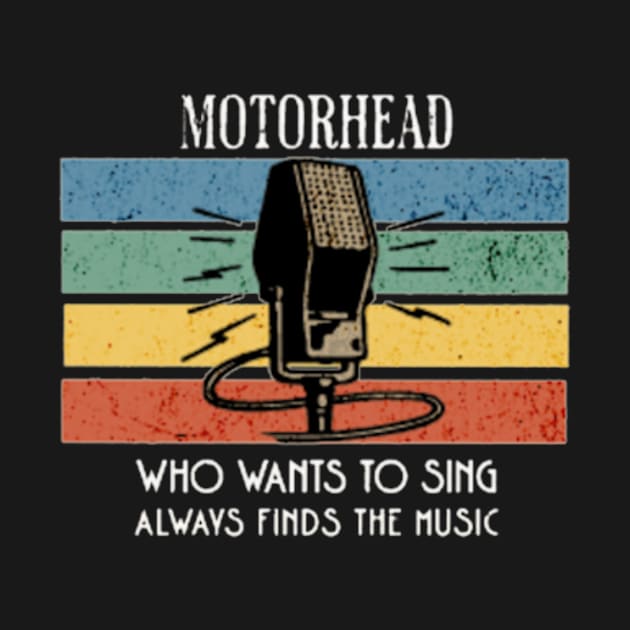 motorhead /vintage microphone by girls store