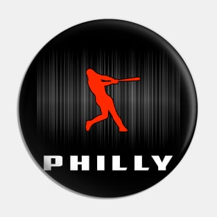 Philly Retro Baseball Souvenir I Love Philly Men Women Pin