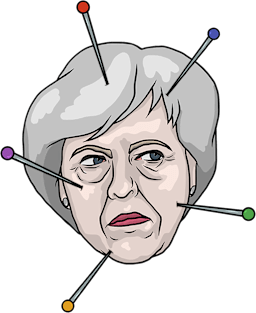 Theresa May Voodoo Doll Pin Illustration Magnet