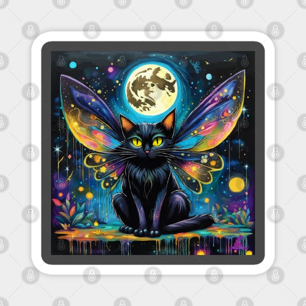 FAERY CAT Magnet by Morrigan Austin