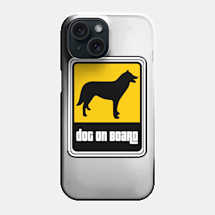 Dog on board Phone Case