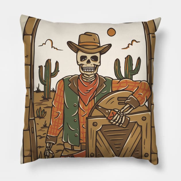 The Wild West Pillow by TerpeneTom