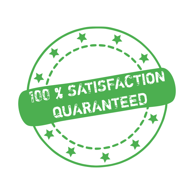 100 % Satisfaction Guaranteed Stamp Icon by Designso