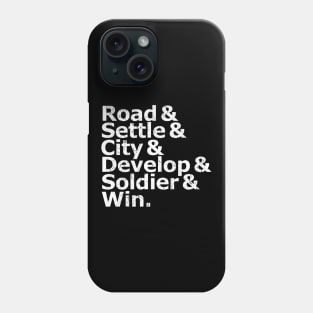 road Settle city develop soldier win Game Rules Phone Case