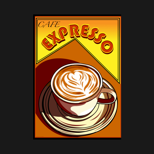 CAFE COFFEE EXPRESSO CAPPUCINO by Larry Butterworth