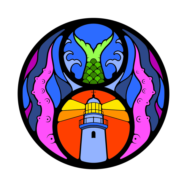 The Lighthouse Stained Glass by Creative Terror