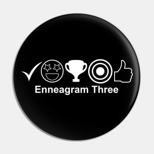 Enneagram 3 T-Shirt | Enneagram Type 3 | Achiever | Success Oriented | Enneagram Gifts | Unisex - Men & Women's Tee Pin