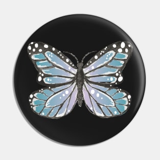 Blue and Purple Butterfly Design Pin