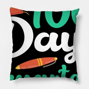 100 Days Of School Cute T-shirt Pillow