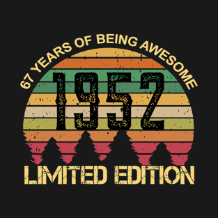 67 Years Of Being Awesome Limited Edition 67th Birthday Gift T-Shirt