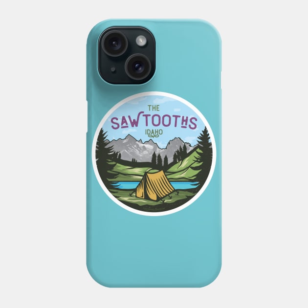 Sawtooth Mountains in Stanley Idaho Phone Case by sentinelsupplyco