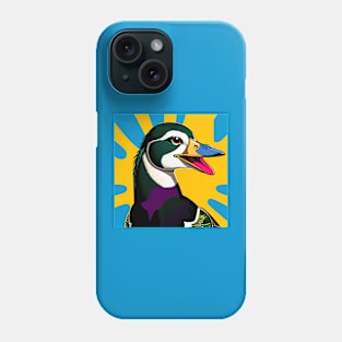 Modern Abstract Pop Art Style Laughing Mallard Duck Phone Case