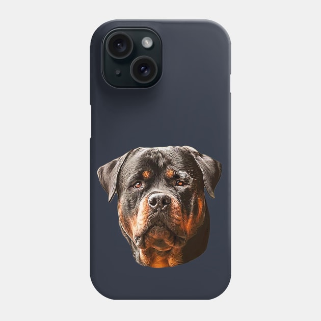 Rottweiler Dog Phone Case by Elarex