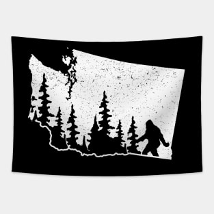 Washington Bigfoot State Tapestry