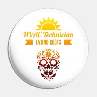 Latino Roots Hvac Technician Pin