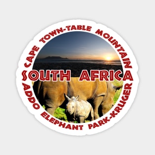 South Africa Wildlife and Places Magnet