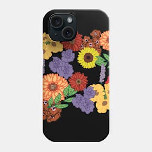 Aesthetic Floral Design Sunflowers Roses Phone Case