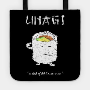 Unagi - salmon skin roll black Tote