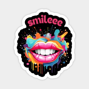 Smile Shirt, A Positive Mood, Smiley Snows, Sweet T-shirt, Happy Shirt Magnet