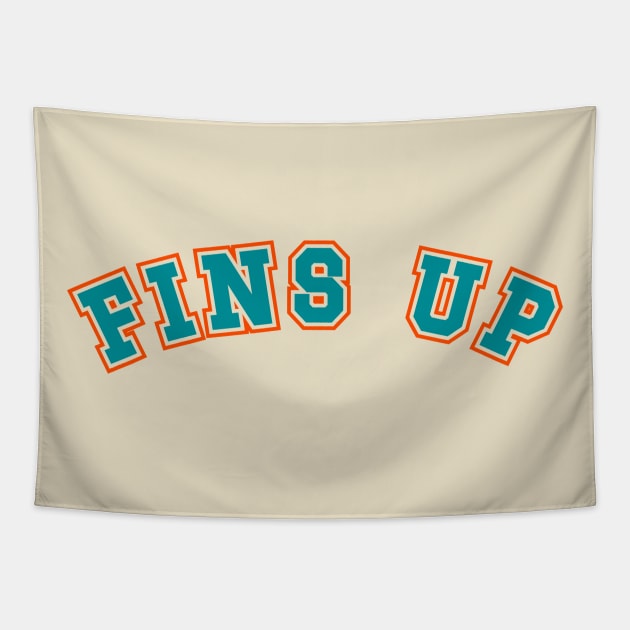 Fins Up Tapestry by KatiNysden