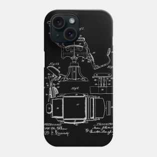 Barber's Chair Vintage Patent Drawing Phone Case