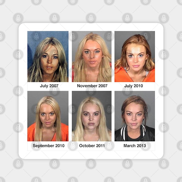 Lohan Mugshots Magnet by trentond