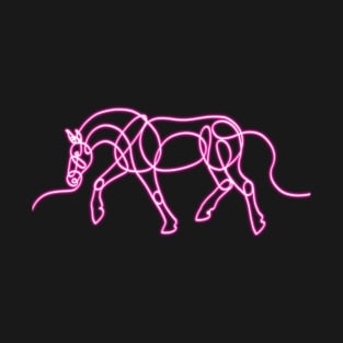 Trotting Neon Horse T-Shirt