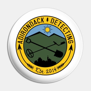 Adirondack Detecting - Circle Logo - Full Color Pin