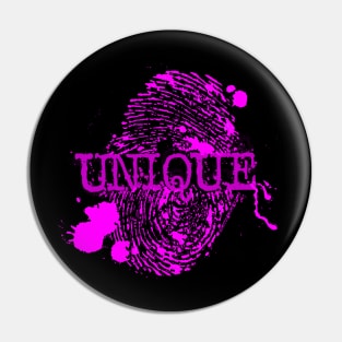 Unique Pink Thumbprint Pin