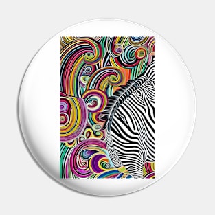 Zebra Abstract Pin