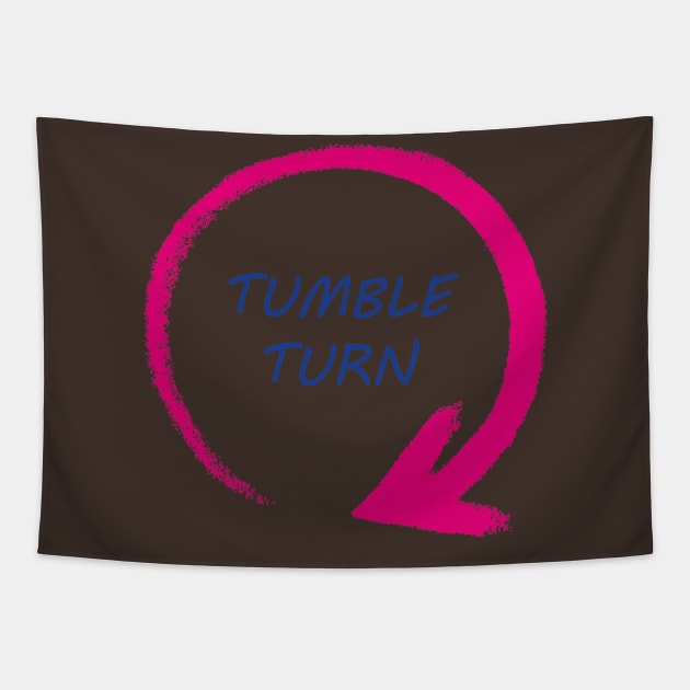 Tumble Turn Arrow Tapestry by Swimtees