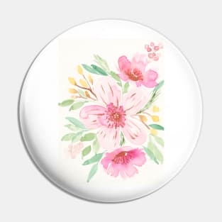 Watercolor floral bouquet Pin