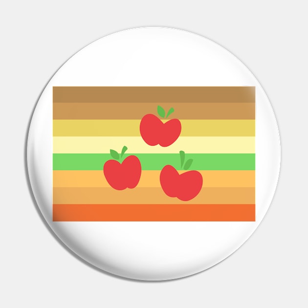Apple Pride Pin by philliopublius