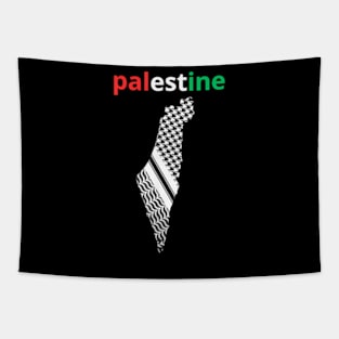 Free Gaza Palestine Flag Palestine Map Arabic Calligraphy Tapestry