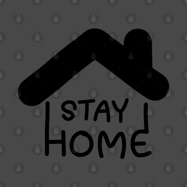 stay home logo by viovi