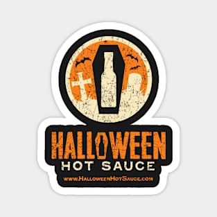 Halloween Hot Sauce Distressed logo Magnet