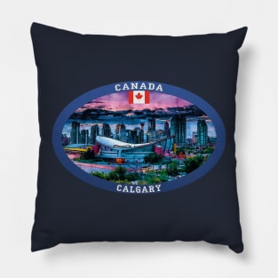 Calgary Canada Travel Pillow