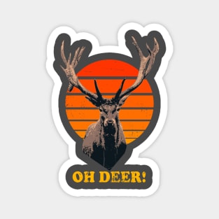 Deer vintage graphic Magnet