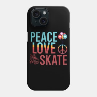 Peace Love Skate Phone Case