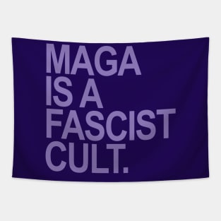 Maga is a Fascist Cult - Lavender Tapestry