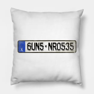 6UN5 NR0535 - License Plate Pillow