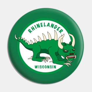 Rhinelander Wisconsin Hodag Lone Beast Patch Pin