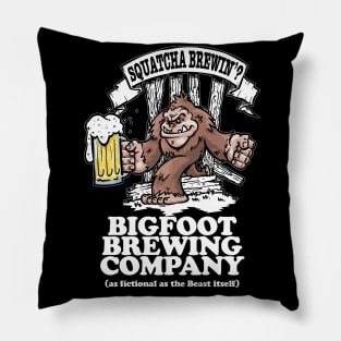 Squatcha Brewin'? Bigfoot Brewing Company Pillow