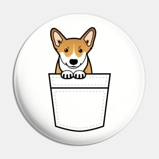 Pembroke Welsh Corgi in My Pocket Pin