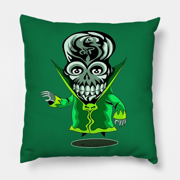 Skullgee Pillow by RickLucey