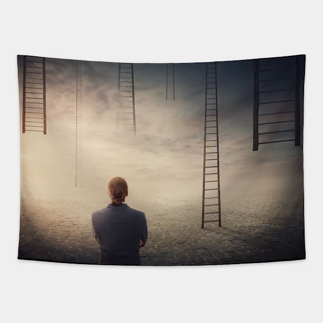 Ladders to paradise Tapestry by 1STunningArt